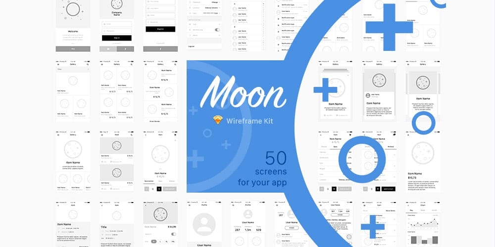 Moon Wireframe Kit