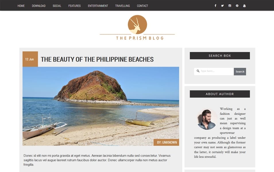 300+ Best Free Responsive Blogger Templates 2025 148 Prism Responsive Blogger Template