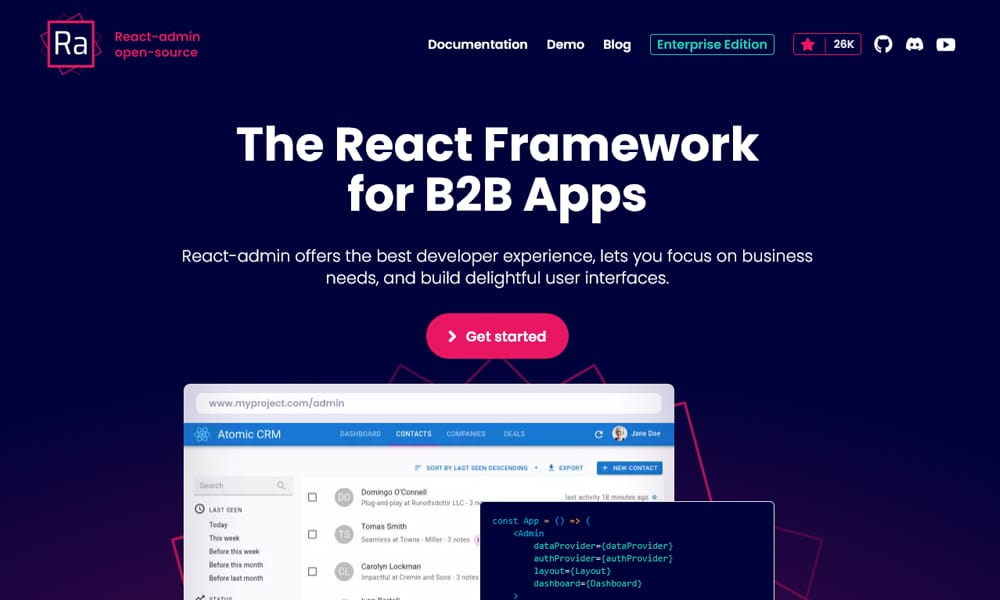20+ Best Dashboard Frameworks 28 React Admin