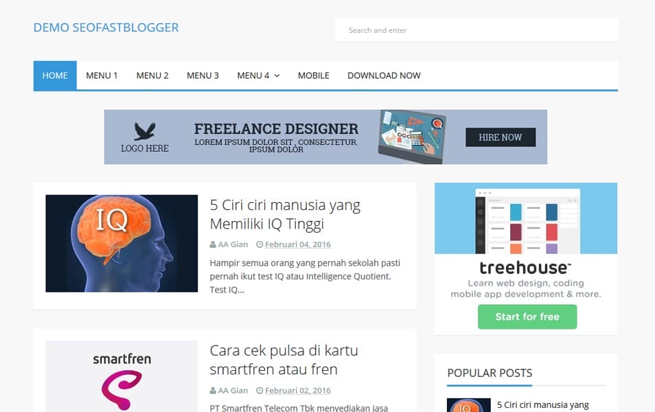 300+ Best Free Responsive Blogger Templates 2025 252 SEOFastBlogger Responsive Blogger Template