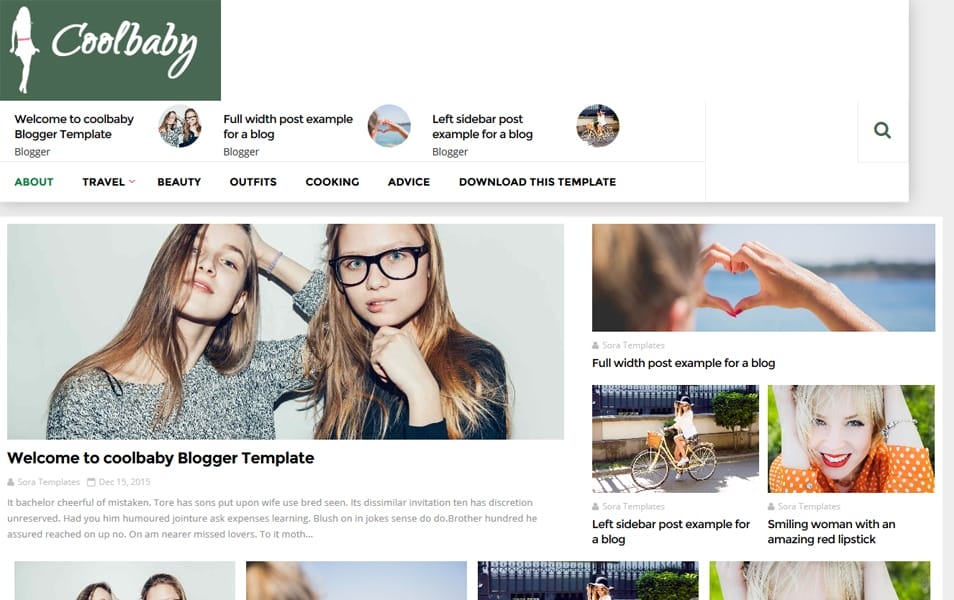 300+ Best Free Responsive Blogger Templates 2025 306 CoolBaby Fashion Responsive Blogger Template