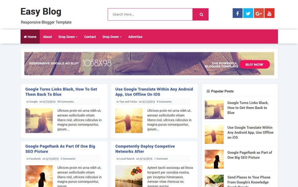 300+ Best Free Responsive Blogger Templates 2025 143 Easy Blog Responsive Blogger Template