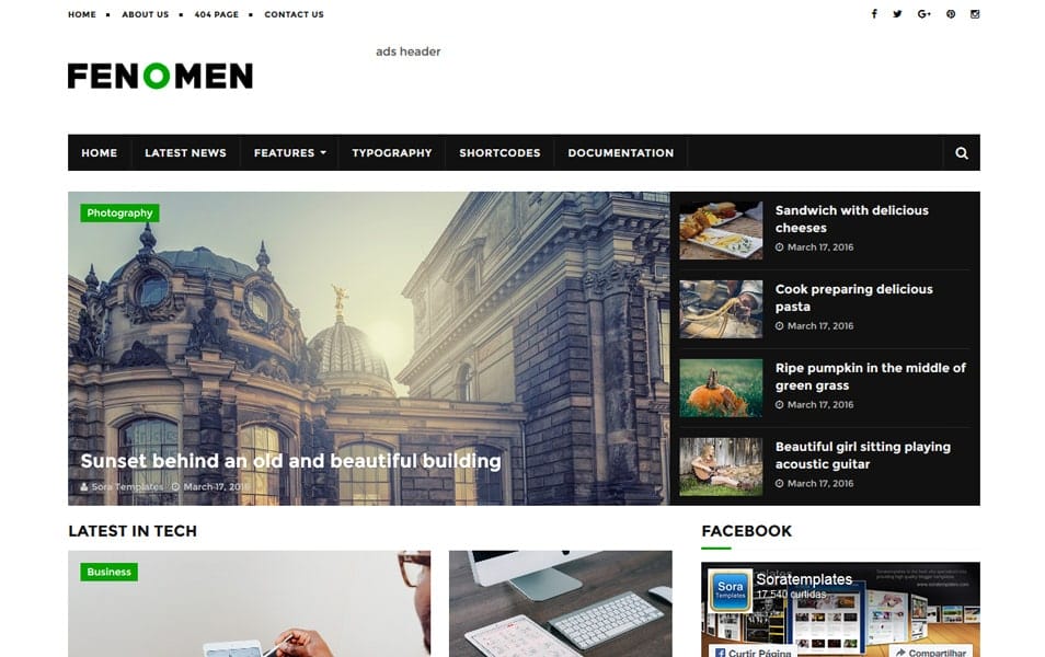 300+ Best Free Responsive Blogger Templates 2025 91 Fenomen Responsive Blogger Template