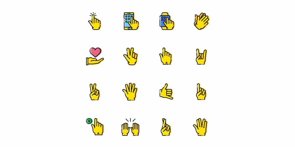 Best Free Icon Sets 2024 224 Free Gesture Icons
