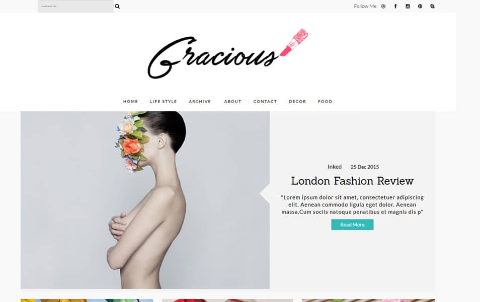 Gracious Responsive Blogger Template