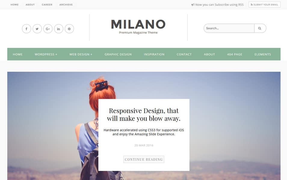 300+ Best Free Responsive Blogger Templates 2025 141 Milano Premium Responsive Blogger Template