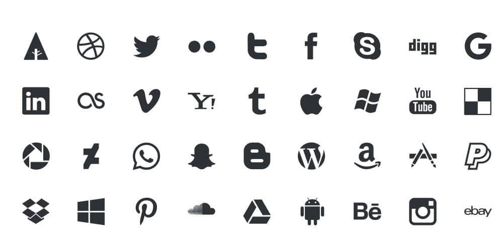 Best Free Icon Sets 2024 166 Picons-Social