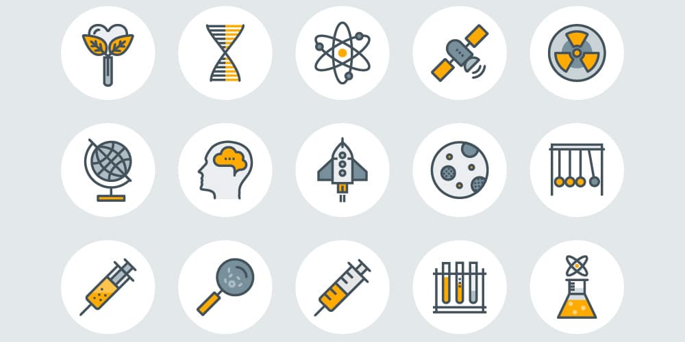 Science Line Icons