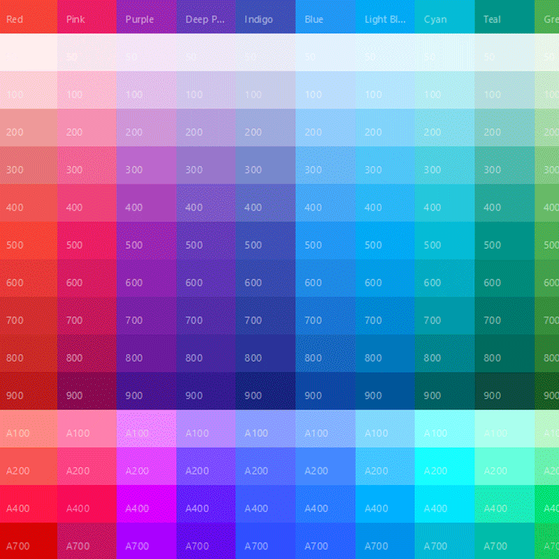 Tools for generating Material Design Color Palettes