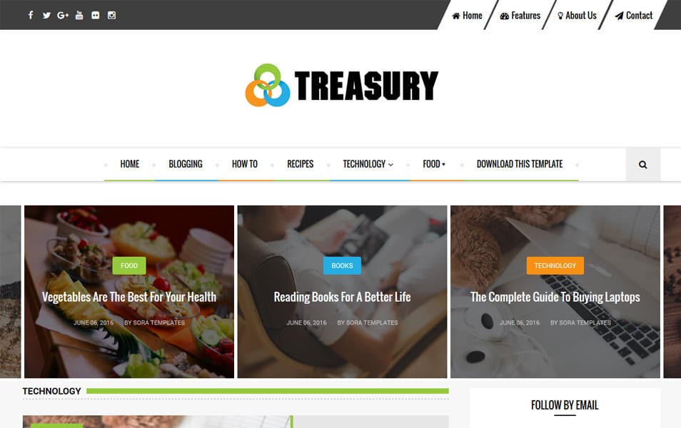 300+ Best Free Responsive Blogger Templates 2025 303 Treasury Responsive Blogger Template