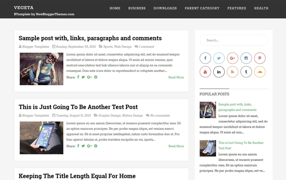 300+ Best Free Responsive Blogger Templates 2025 144 Vegeta Responsive Blogger Template