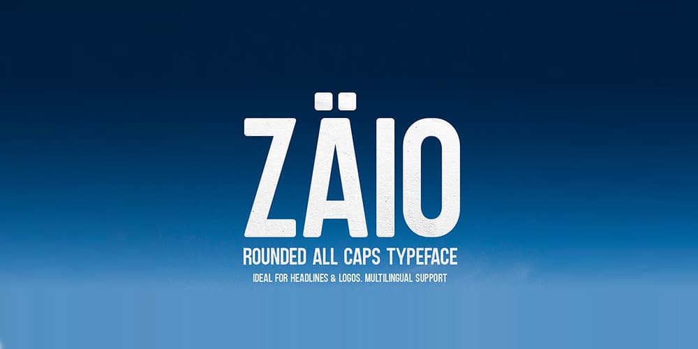 200+ Great Free Fonts for Designers 375 Zaio Rounded Font