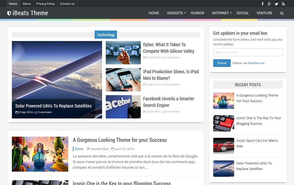 300+ Best Free Responsive Blogger Templates 2025 328 iBeats Responsive Blogger Template