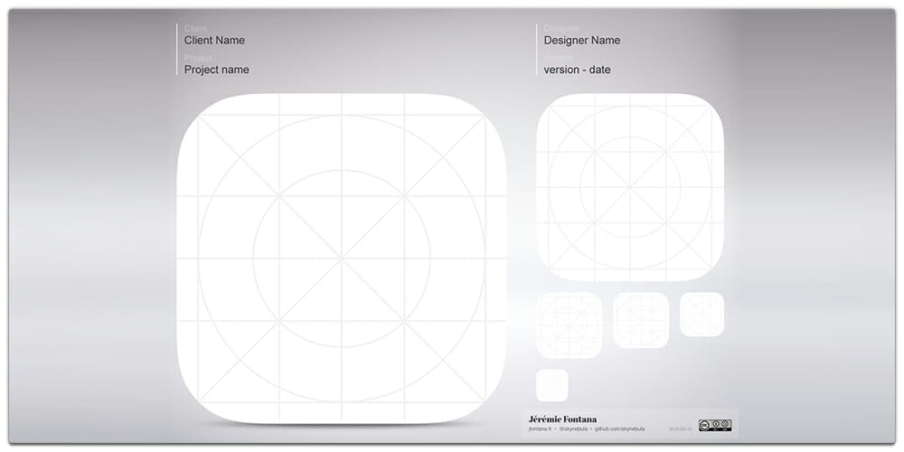 iOS Icon Template PSD