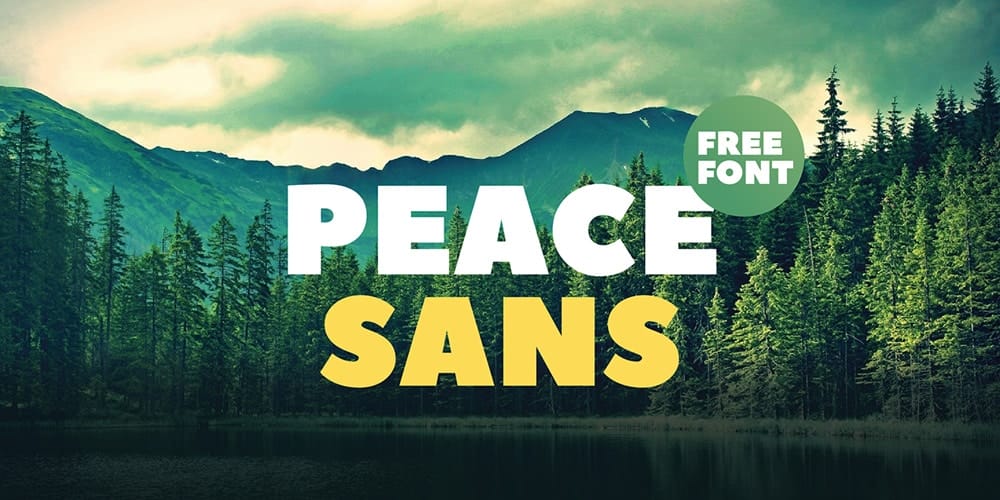 200+ Great Free Fonts for Designers 303 peace sans