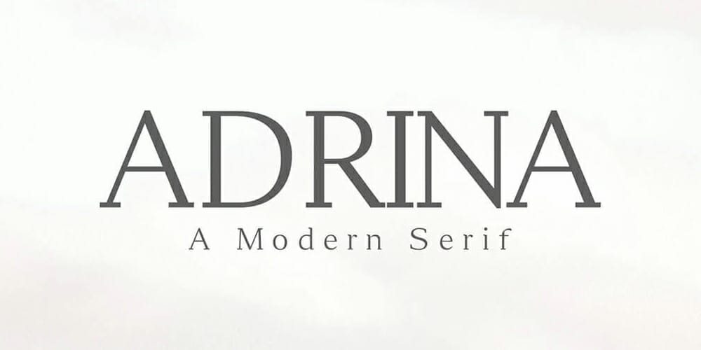 200+ Great Free Fonts for Designers 64 Adrina Serif Font