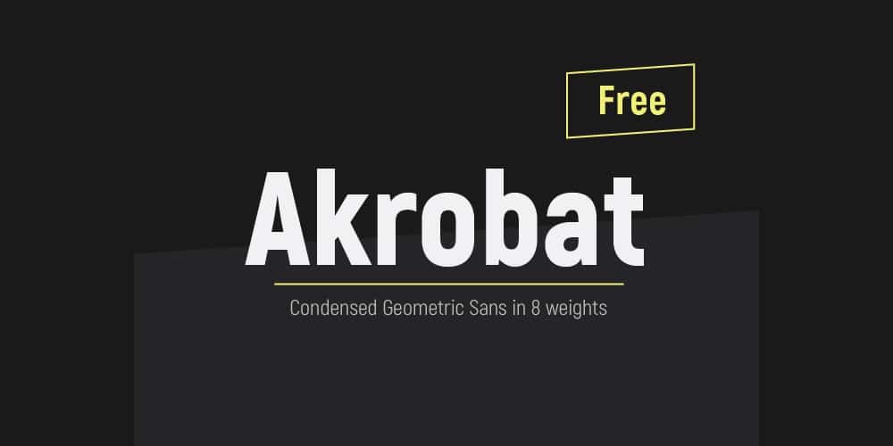 200+ Great Free Fonts for Designers 300 Akrobat Font