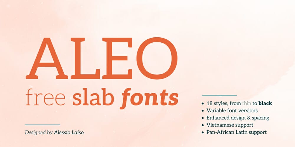 200+ Great Free Fonts for Designers 39 Aleo