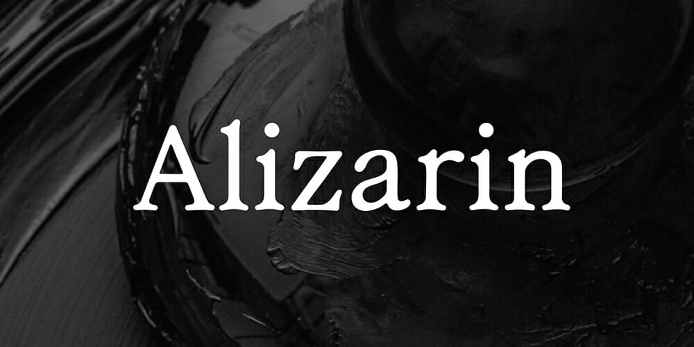 Alizarin Typeface