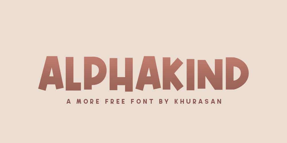 200+ Great Free Fonts for Designers 169 Alphakind Font