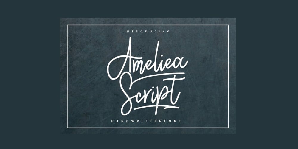 200+ Great Free Fonts for Designers 457 Ameliea Script Font