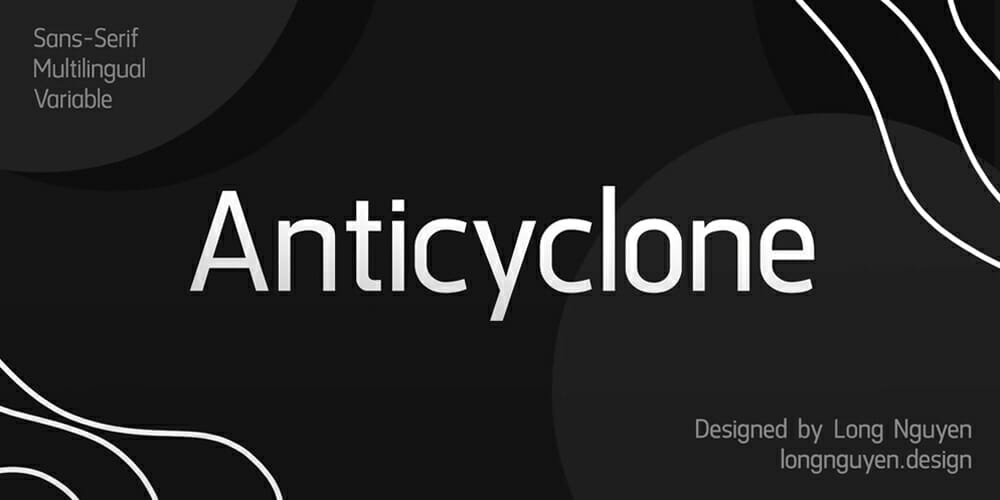 200+ Great Free Fonts for Designers 170 Anticyclone