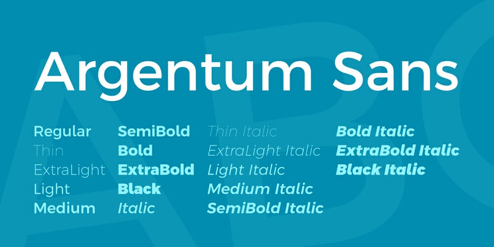 200+ Great Free Fonts for Designers 596 Argentum Sans