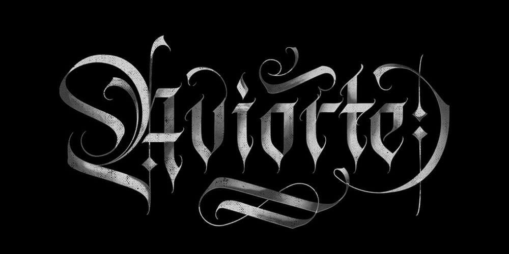 200+ Great Free Fonts for Designers 697 Aviorte Blackletter Font