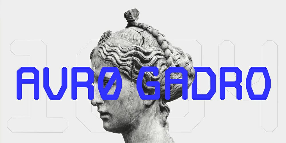 200+ Great Free Fonts for Designers 117 Avro Gadro Typeface