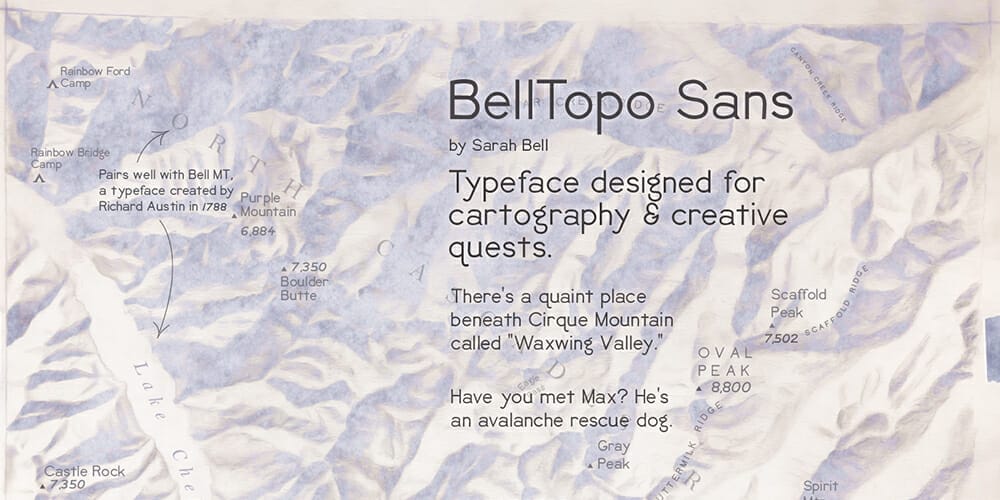 200+ Great Free Fonts for Designers 205 Belltopo Sans Typeface