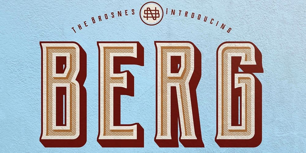 200+ Great Free Fonts for Designers 617 Berg Font Family