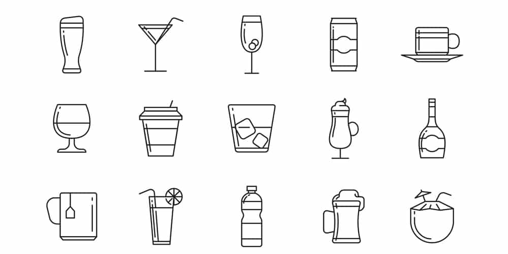 Best Free Icon Sets 2021 143 Beverages Vector Icons