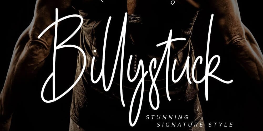 Billystuck Signature Font