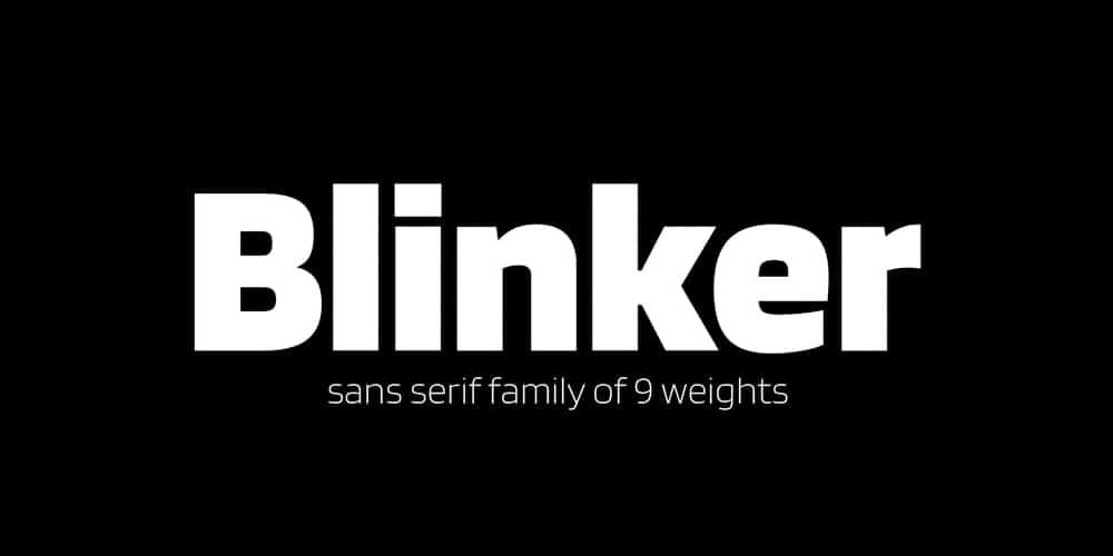 200+ Great Free Fonts for Designers 256 Blinker Font