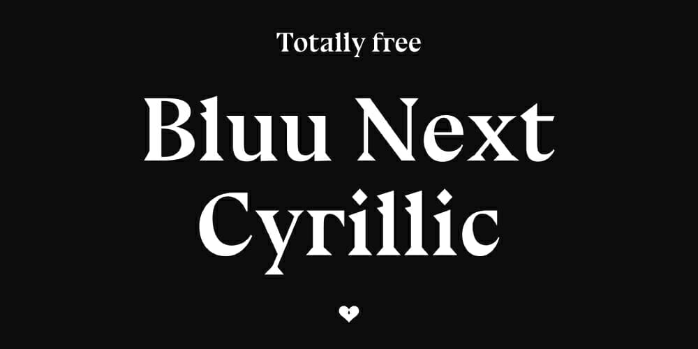 200+ Great Free Fonts for Designers 5 Bluu Next Cyrillic Font