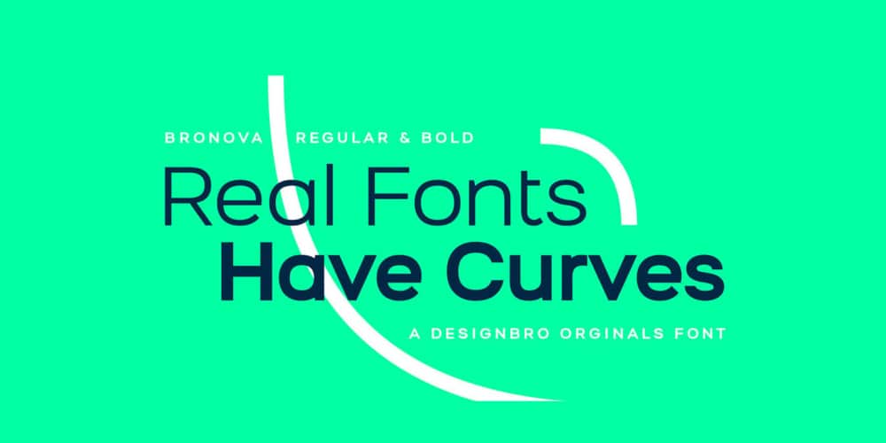 200+ Great Free Fonts for Designers 218 Bronova Sans Serif Font