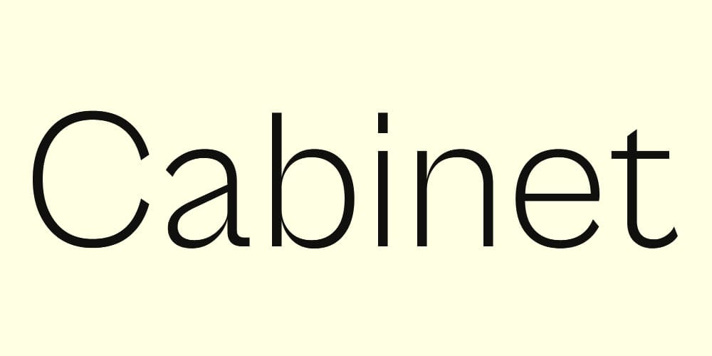 Cabinet Grotesk