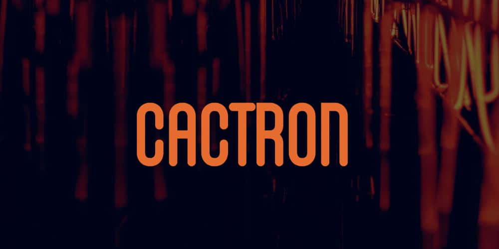 200+ Great Free Fonts for Designers 229 Cactron Font