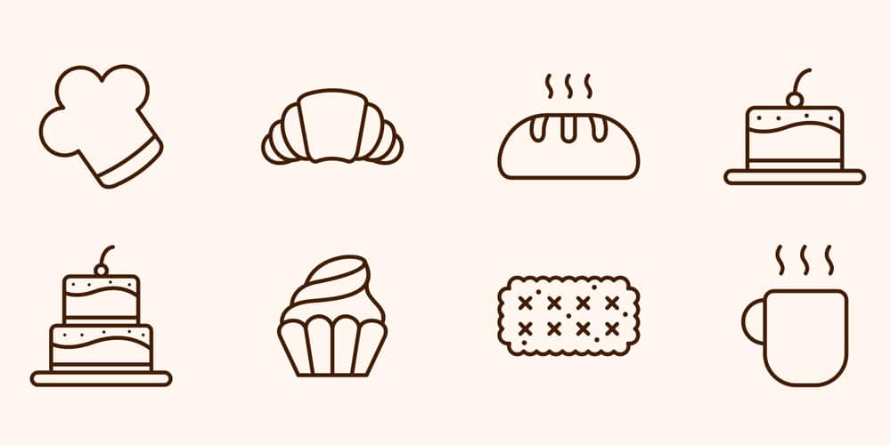 Best Free Icon Sets 2021 135 Cake and Bakery Vector Icons