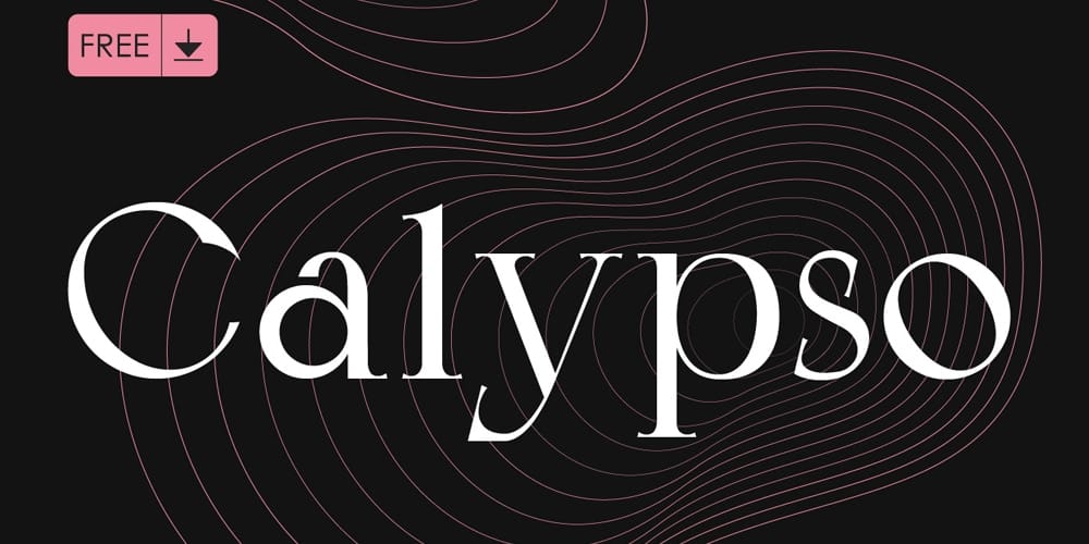 200+ Great Free Fonts for Designers 42 Calypso Font