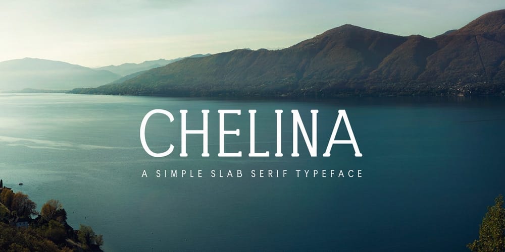 200+ Great Free Fonts for Designers 105 Chelina Slab Serif Typeface