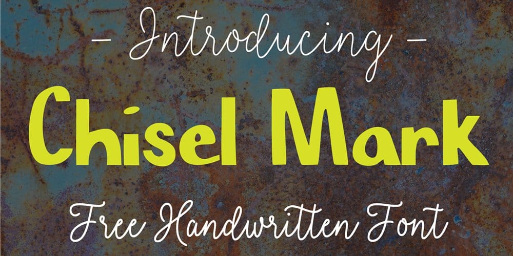 200+ Great Free Fonts for Designers 519 Chisel Mark Font