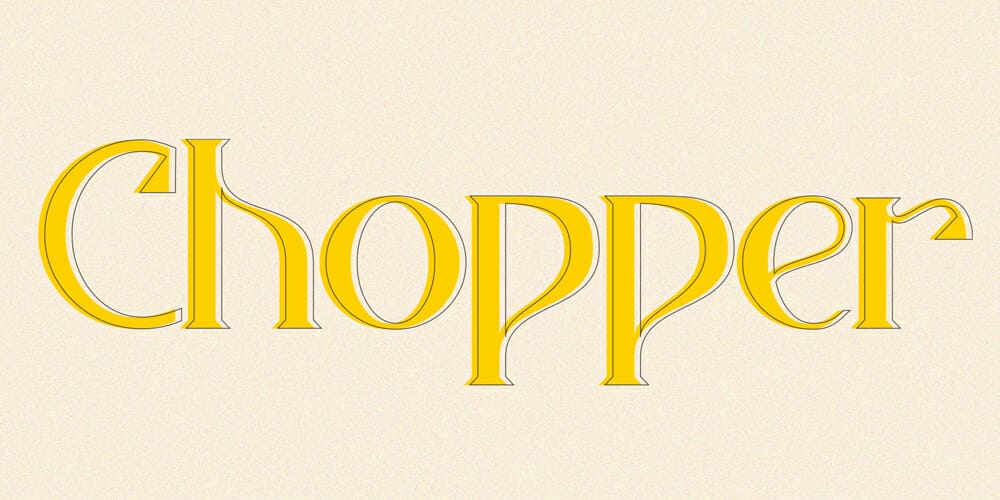 200+ Great Free Fonts for Designers 85 Chopper