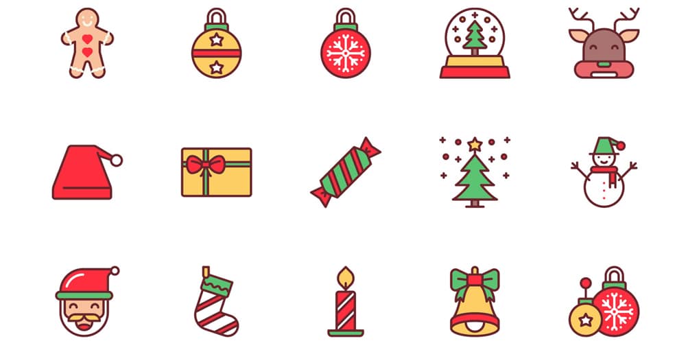 Best Free Icon Sets 2024 230 Christmas-Icons
