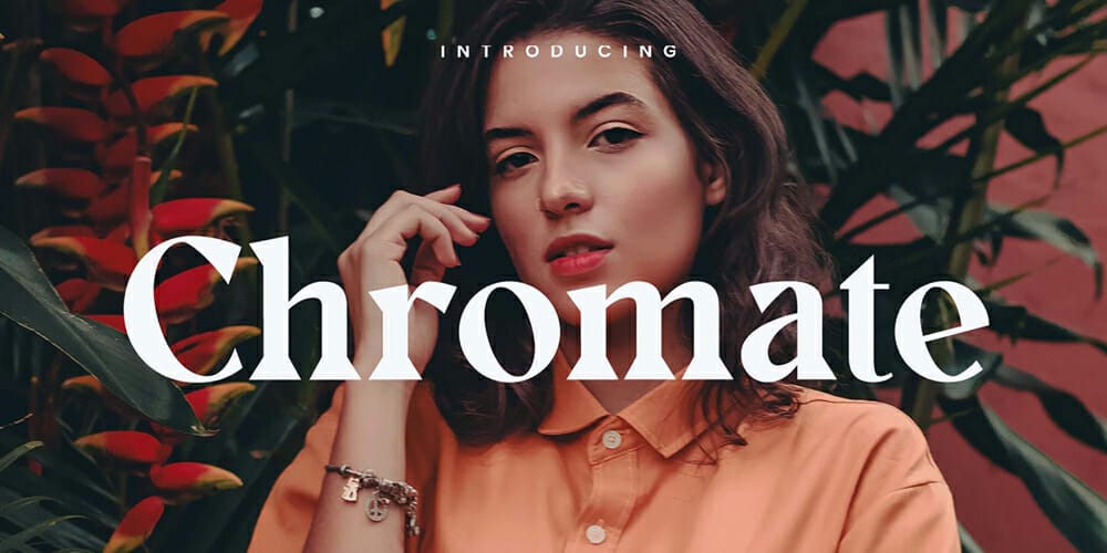 200+ Great Free Fonts for Designers 78 Chromate Serif Typeface