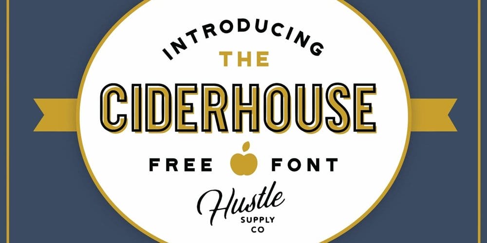 200+ Great Free Fonts for Designers 284 Ciderhouse Font