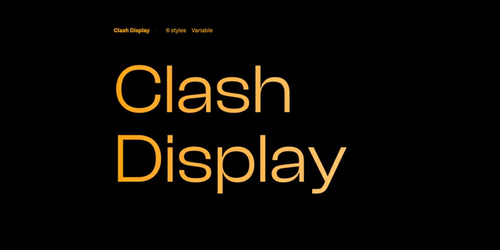 200+ Great Free Fonts for Designers 307 Clash Display