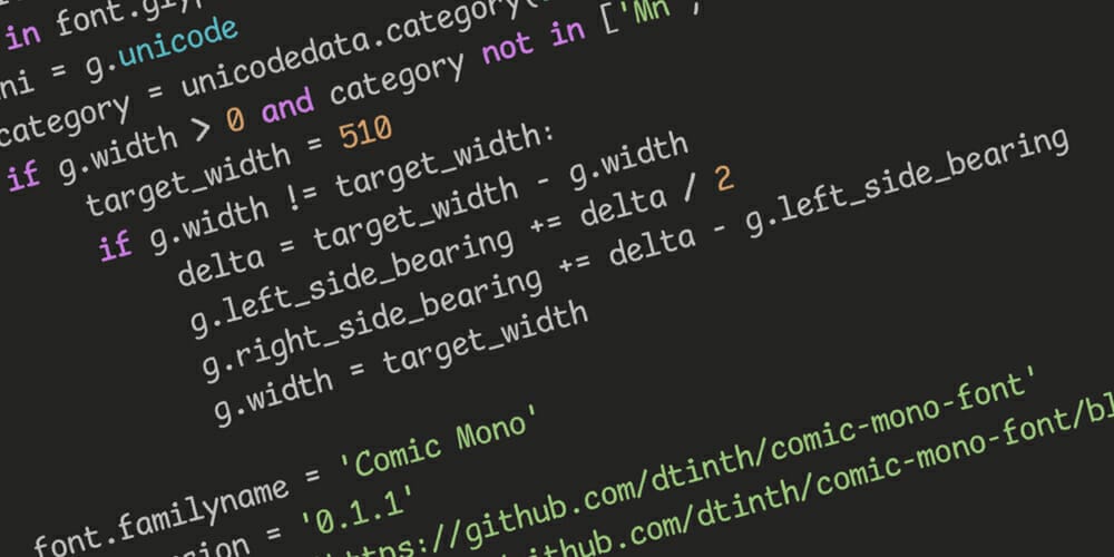 200+ Great Free Fonts for Designers 632 Comic Mono