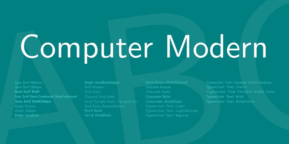 200+ Great Free Fonts for Designers 606 Computer Modern Font Family