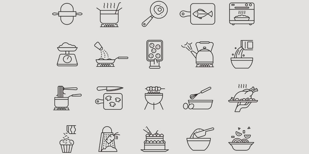 Best Free Icon Sets 2021 144 Cooking Vector Icons